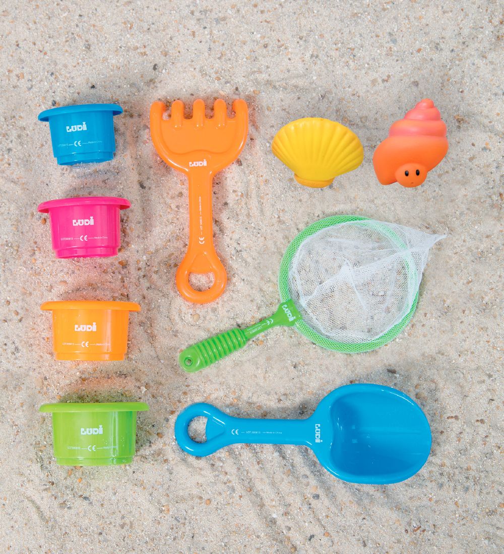 Ludi Beach Pool - 9 Parts - Blue w. Toys