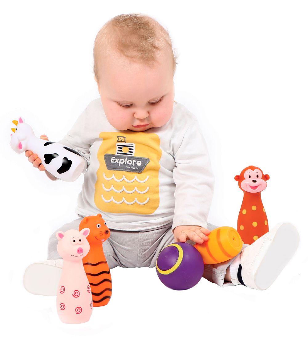 Ludi Bowling Set - Animals - 6 Parts