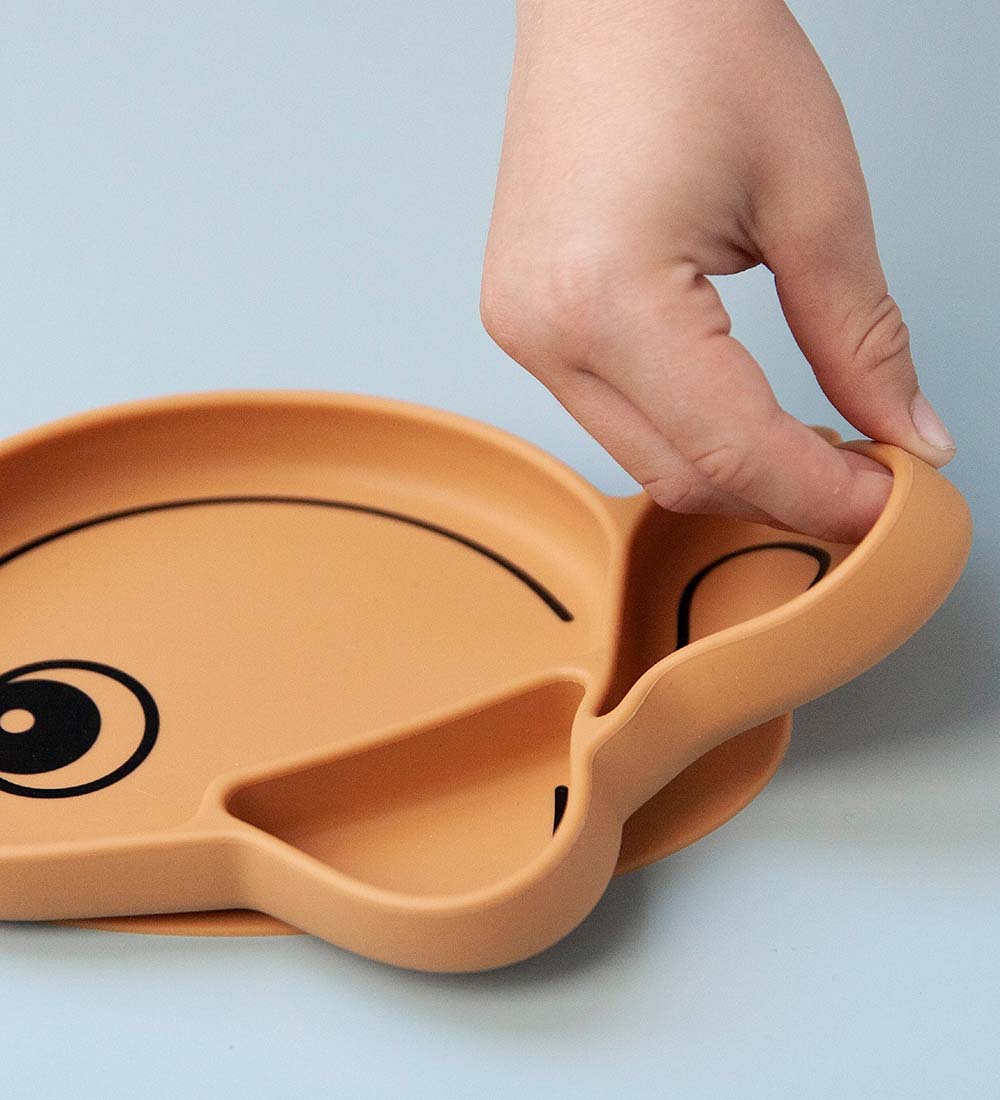 Done By Deer Bowl - Silicone - Stick & Stay - Wally - Mustard