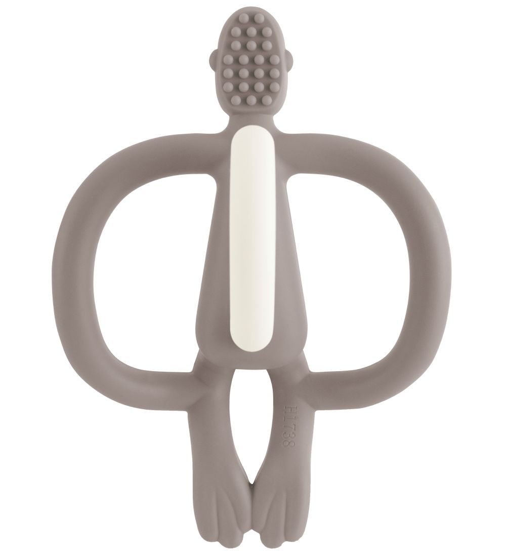 Anneau de dentition Matchstick Monkey - Monkey Dentition - Grey