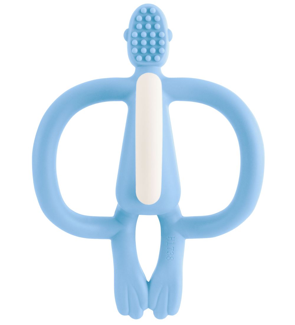 Matchstick Monkey Teether - Monkey Teething - Light Blue