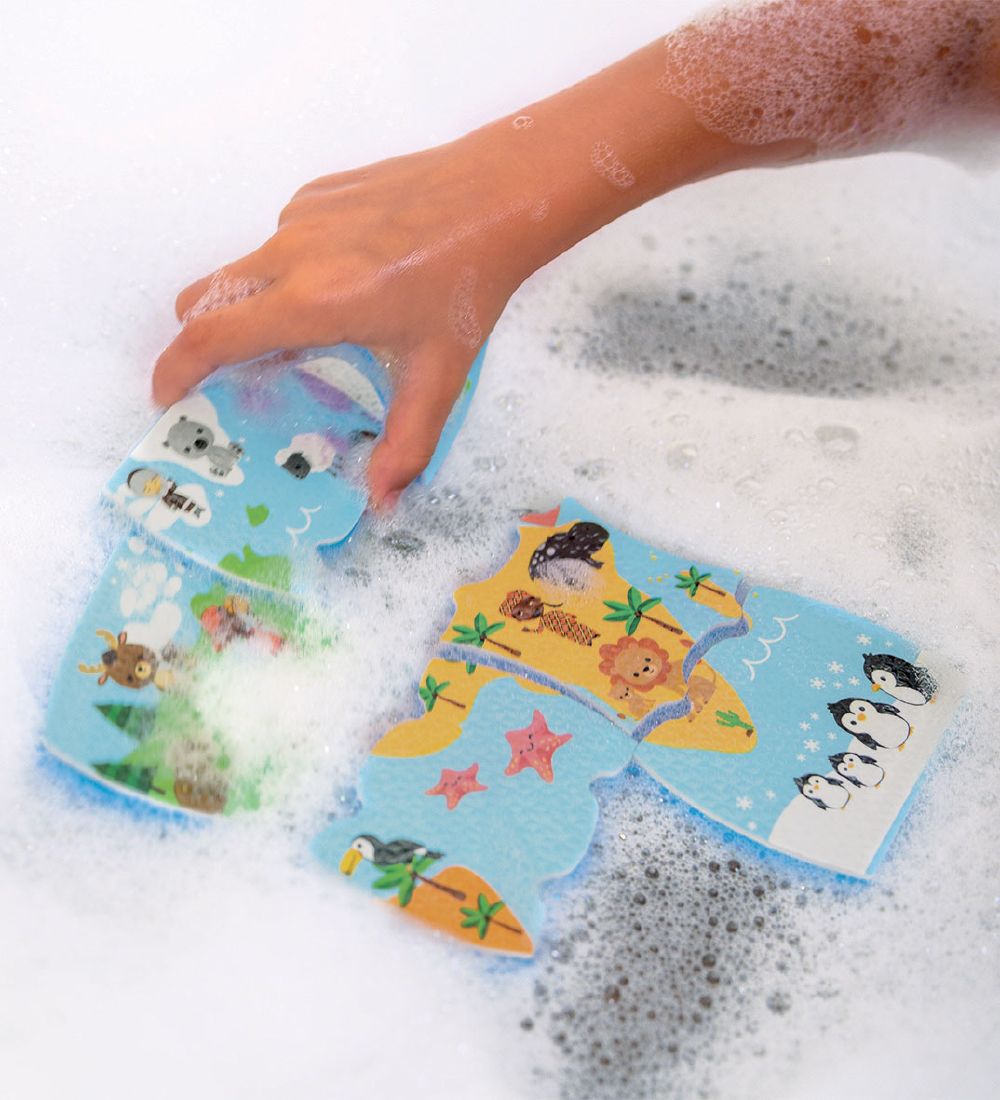 Janod Bath Toy - Puzzle of the World