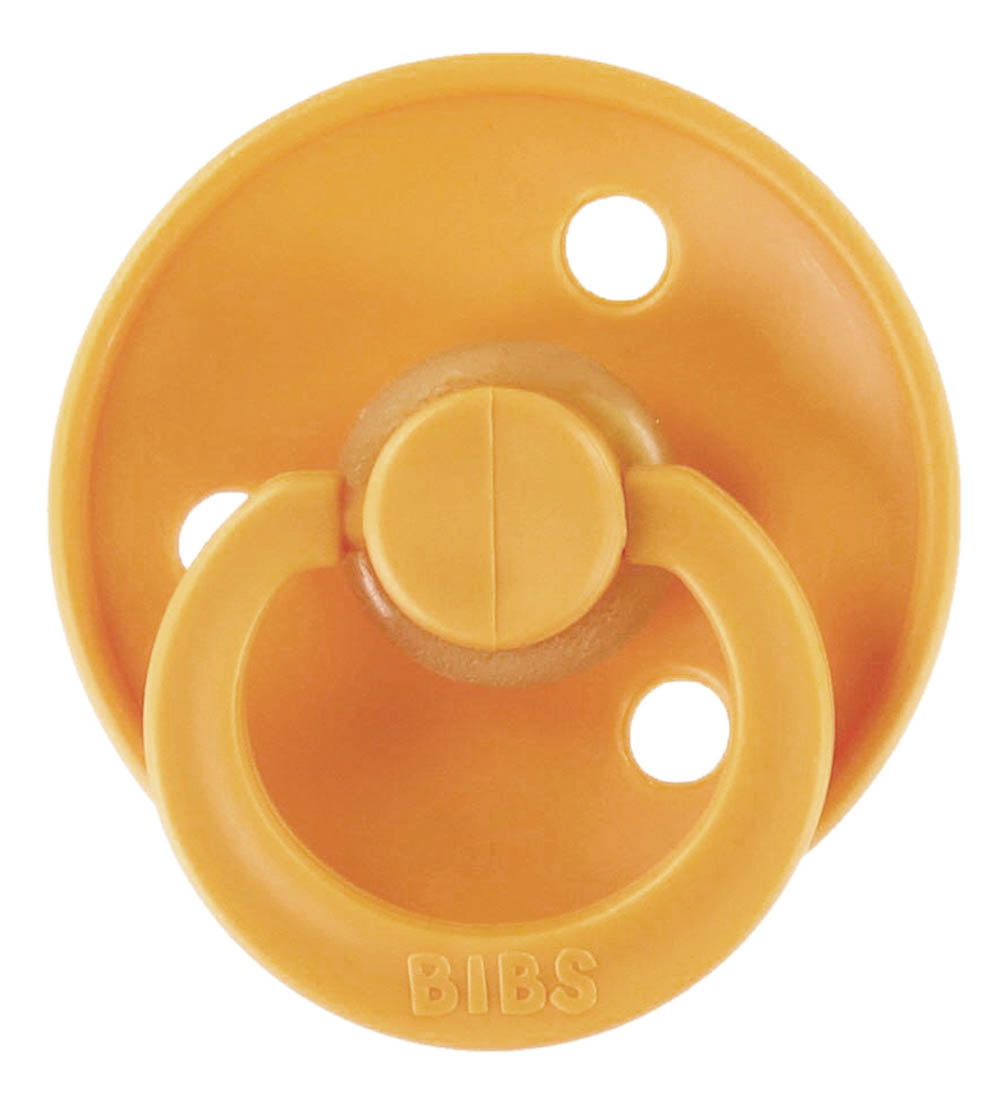 BIBS Colour Pacifiers - Size 2 - 2-Pack - Round - Honey Bee/Oliv