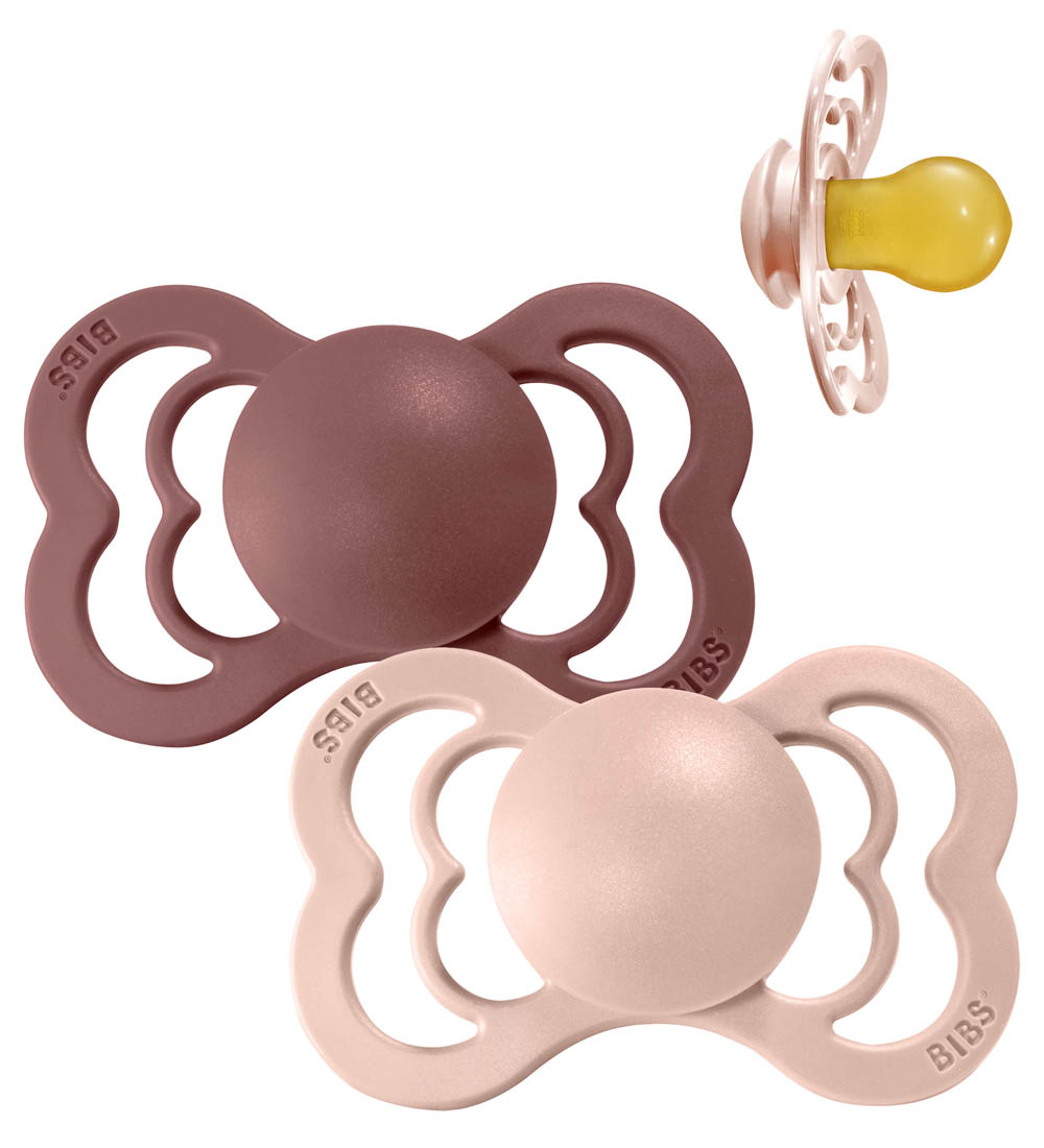 BIBS Supreme+ Pacifiers - Size 1 - 2-Pack - Symmetrical - Woodch