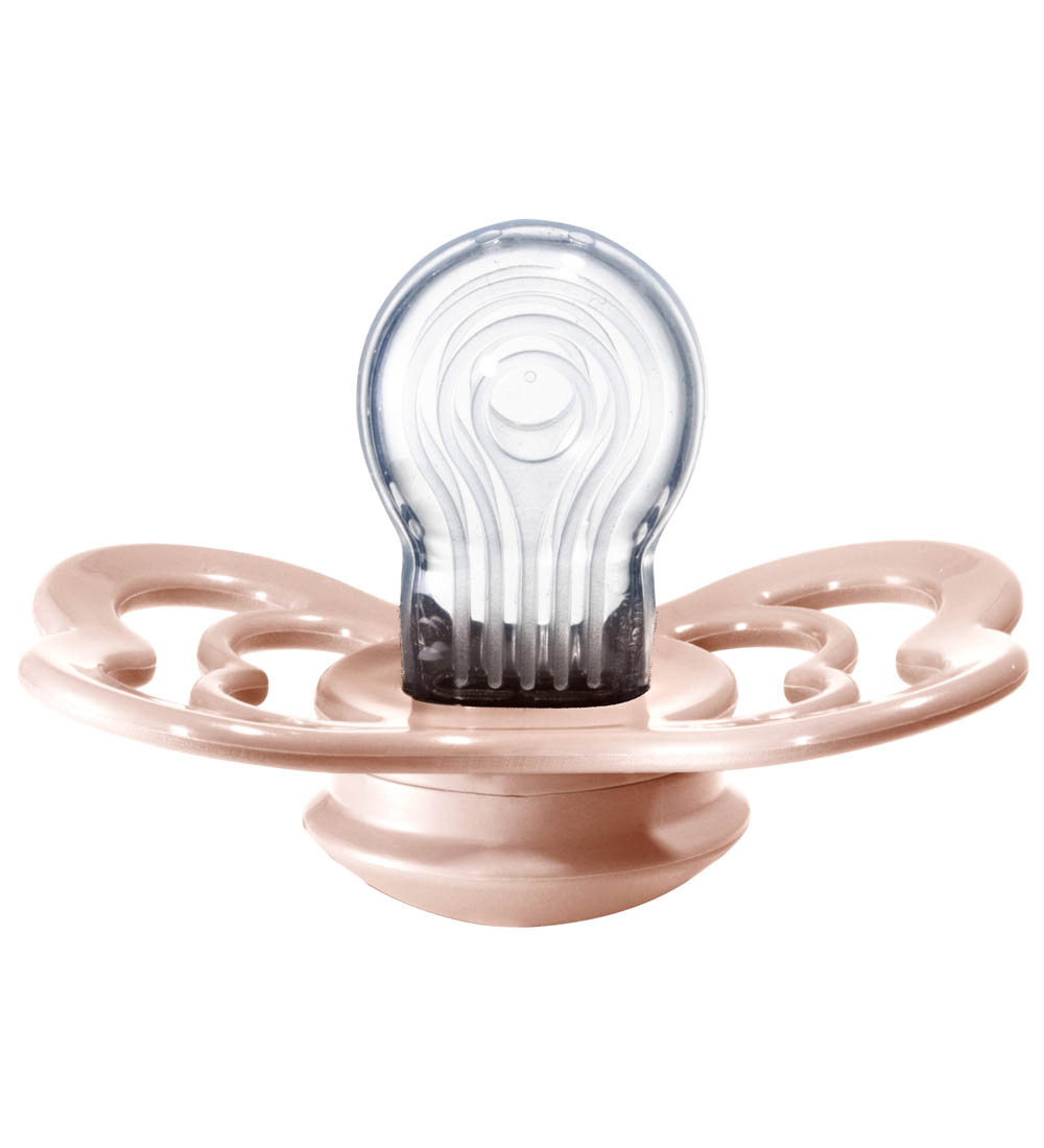 BIBS Supreme+ Pacifiers - Size 1 - 2-Pack - Symmetrical - Blush/