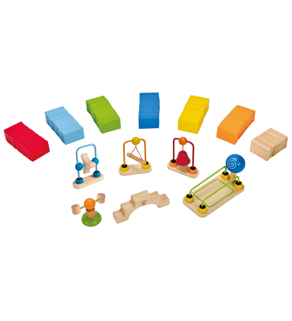 Hape Play Set - 107 Parts - Dynamo Dominoes