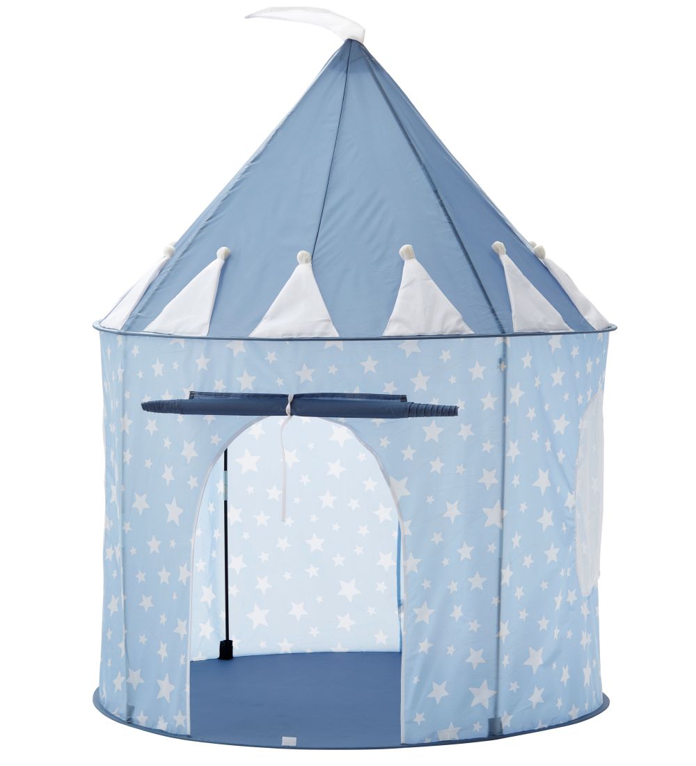 Kids Concept Tente de Jeu - 100x130 cm - Bleu av. toiles