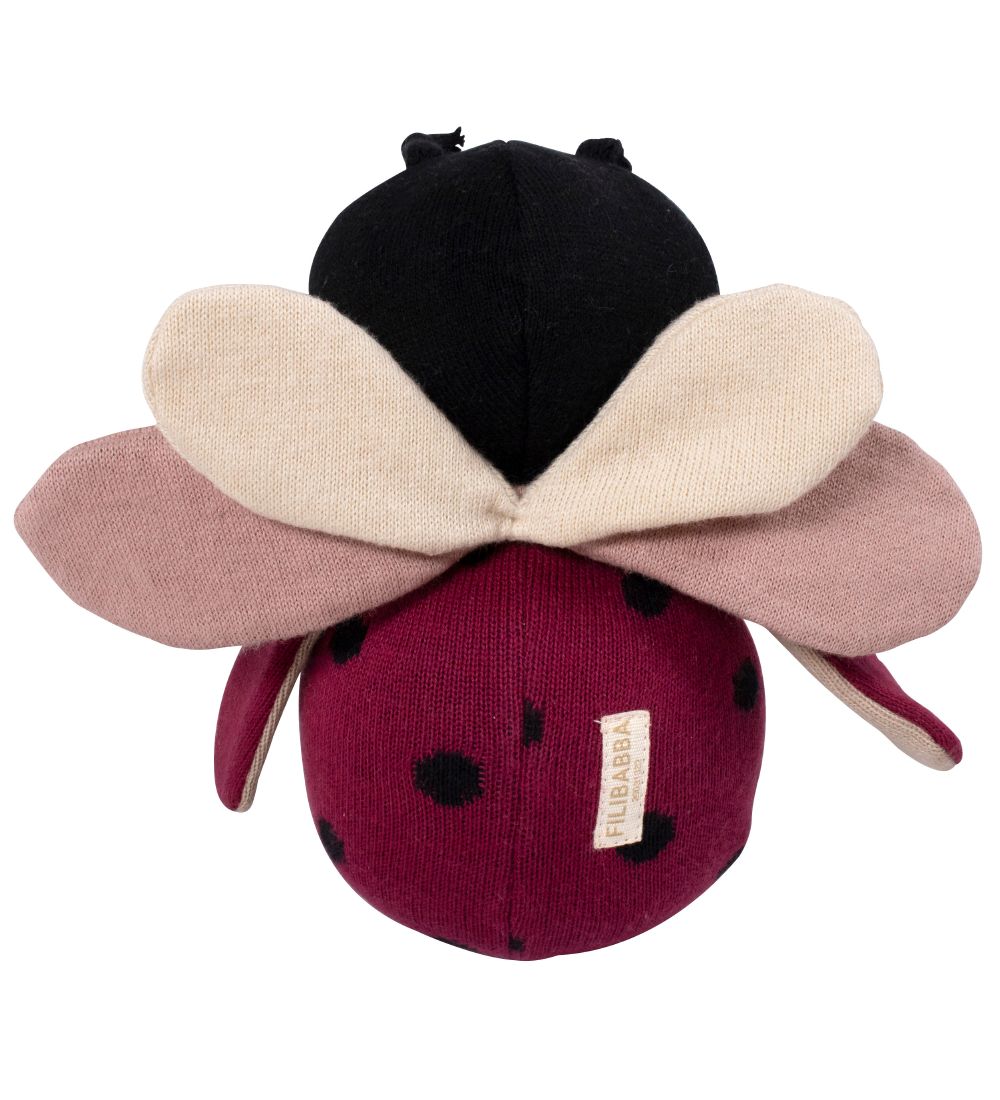Filibabba Tumbling - Lullu The Ladybug - 18x20 cm - Deeply Red