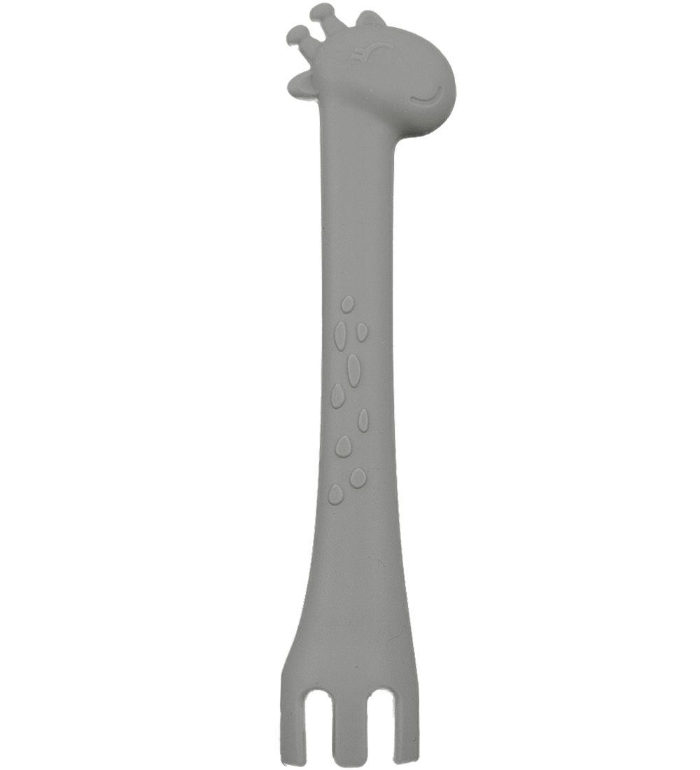 Tiny Tot Cutlery - Silicone - Grey