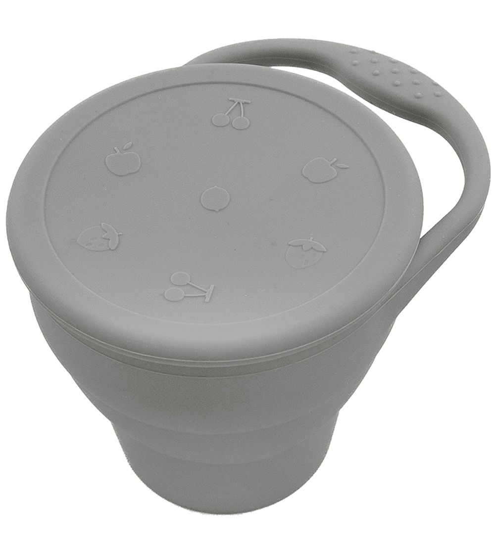 Tiny Tot Snack Cup - Silicone - Grey