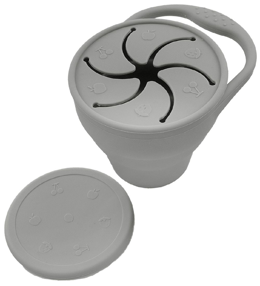 Tiny Tot Snack Cup - Silicone - Grey