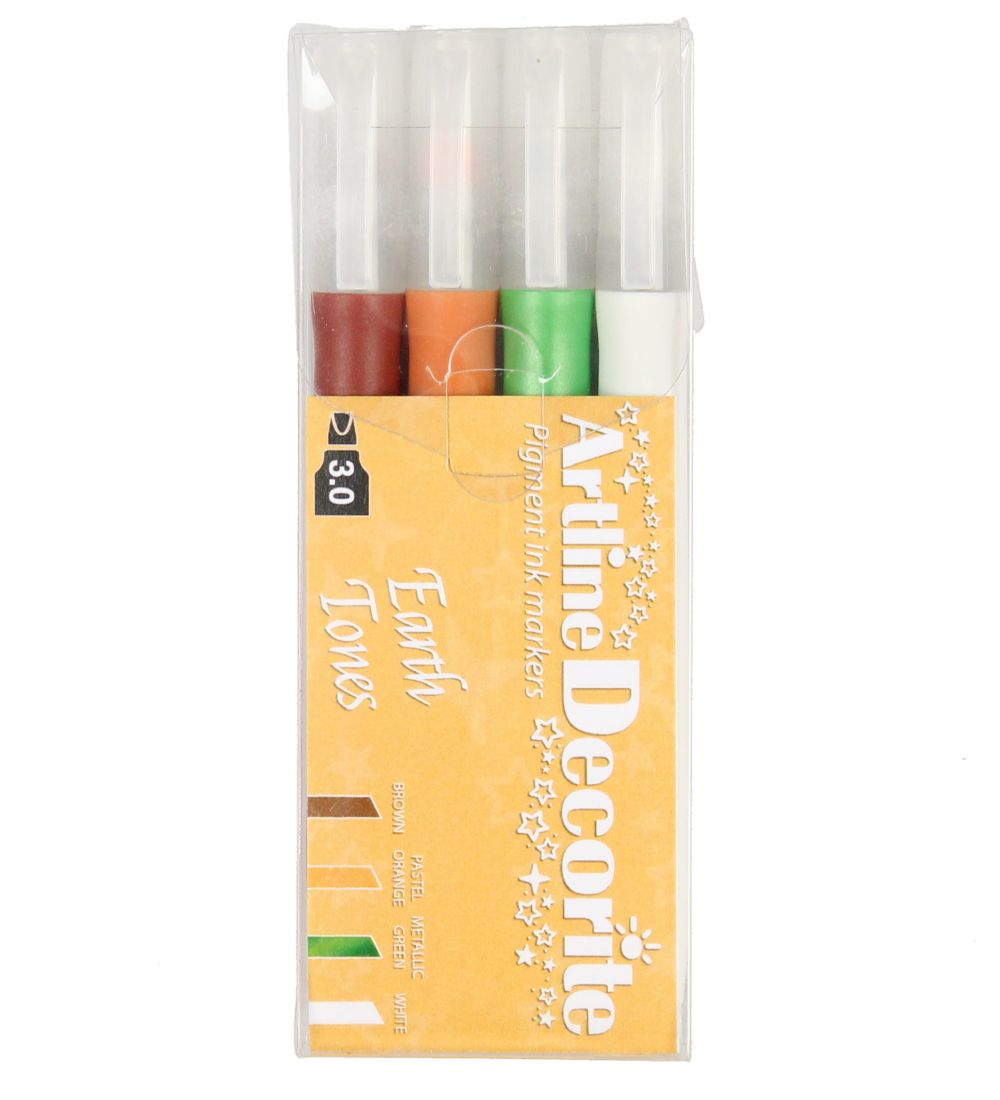 Artline Markers - Decorite Flat - 4 pcs - Earth