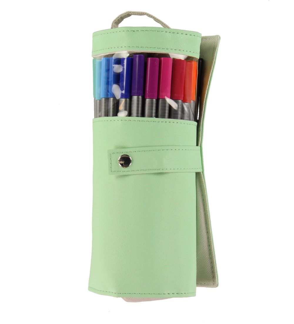 Staedtler Markers w. Pencil Case - 20 pcs. - 0.3 mm - Green