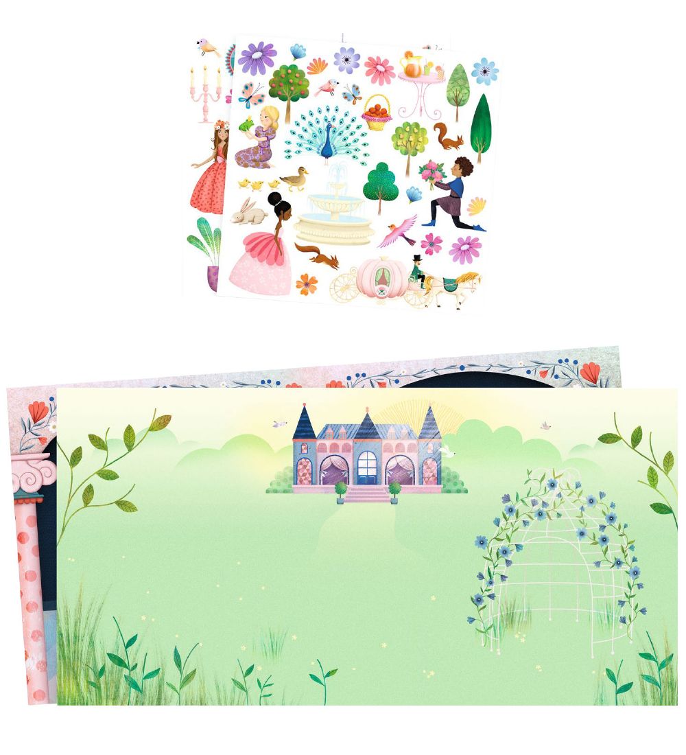 Djeco Stickers - 2 Designs - Life in The Castle