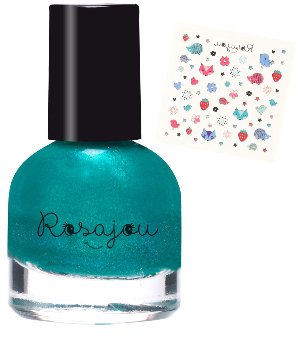 Rosajou Nail Polish. Nailstickers - Paon