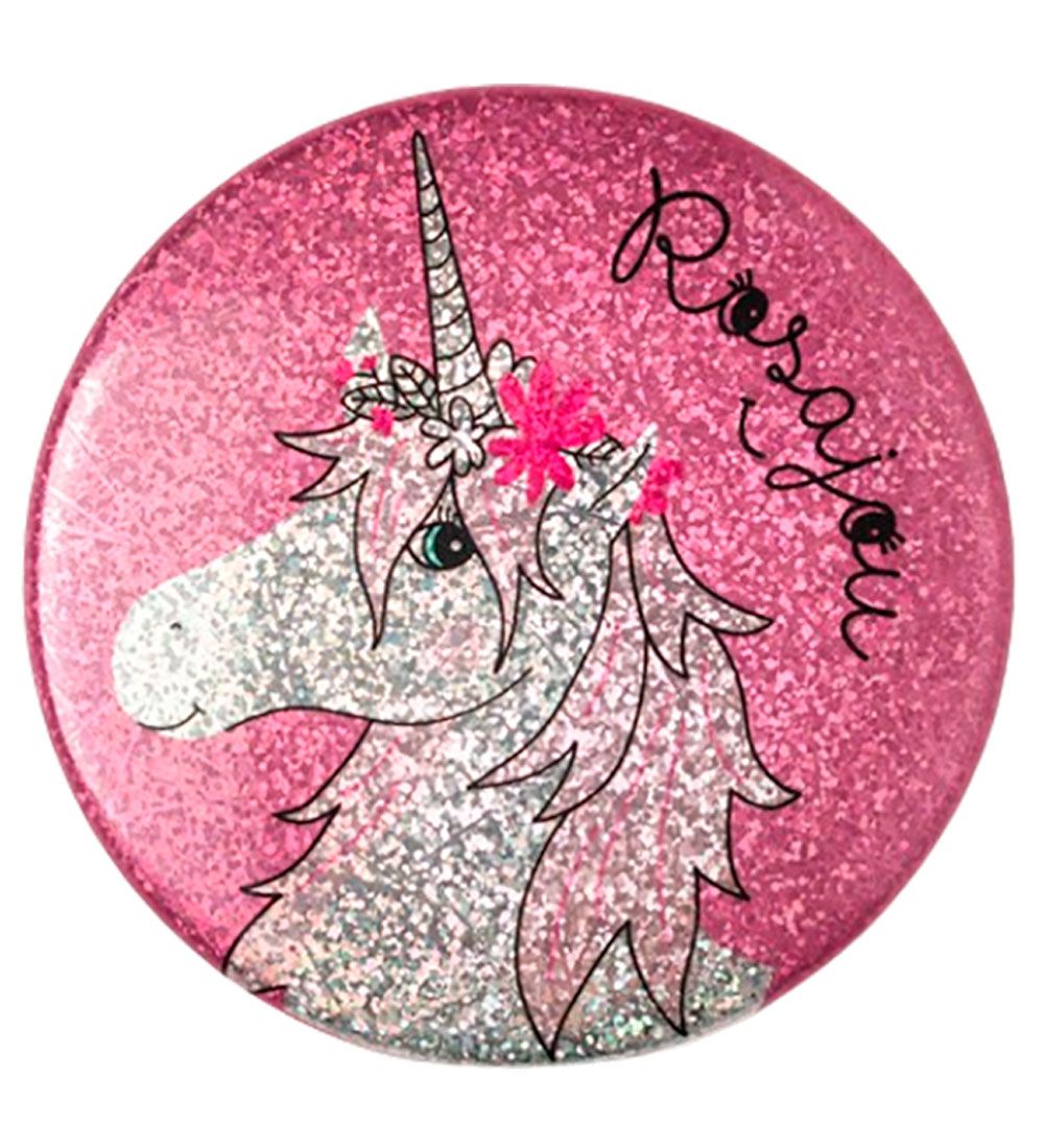 Miroir de poche Rosajou - Rose Brillant av. Licorne