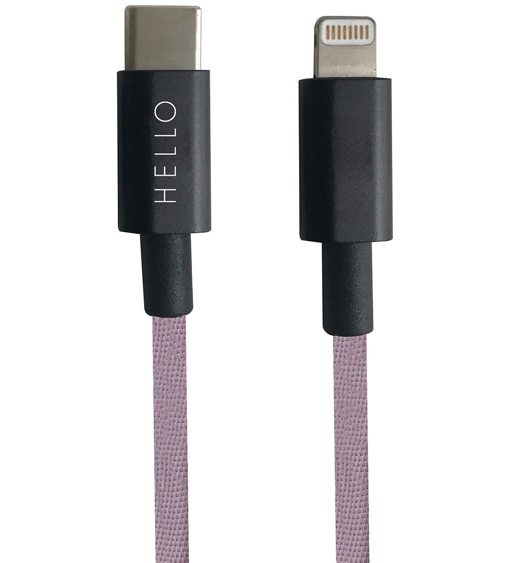 Design Letters Charging cable - iPhone - USB-C/Lightning - Low