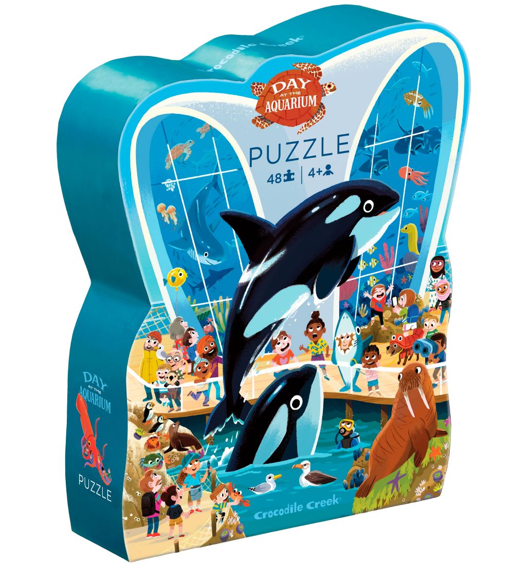 Crocodile Creek Puzzle Game - 48 Bricks - Day At The Aquarium