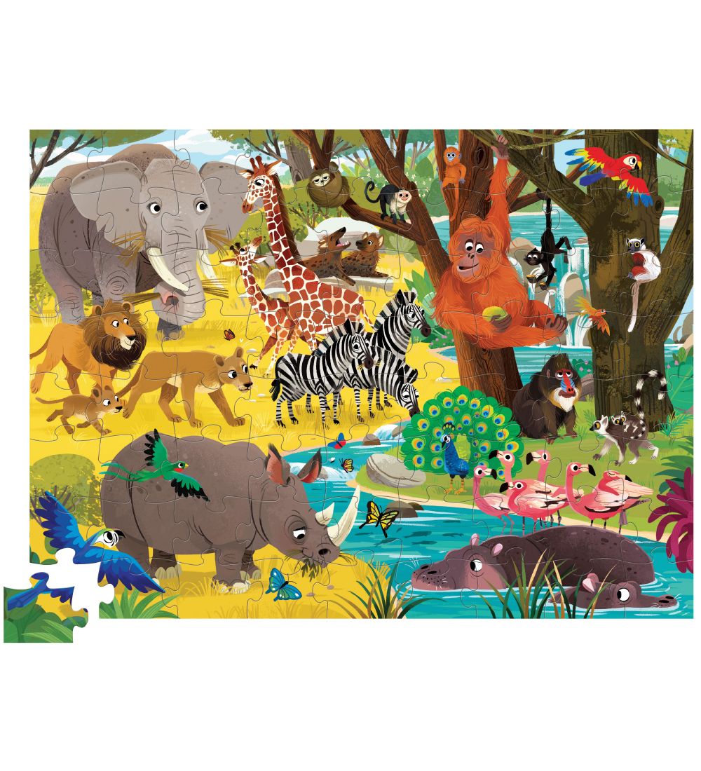 Crocodile Creek Puzzle Game - 72 Bricks - Wild Safari
