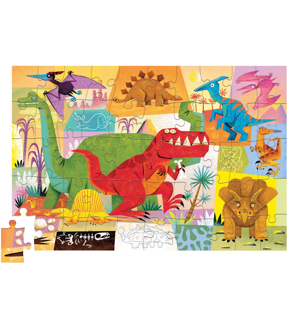 Crocodile Creek Puzzle Game - 50 Bricks - Dino World
