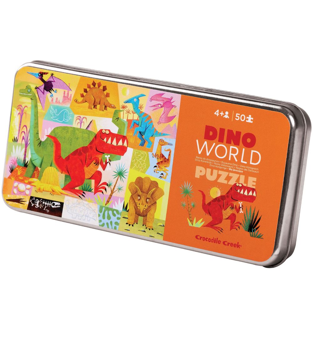 Crocodile Creek Puzzle Game - 50 Bricks - Dino World