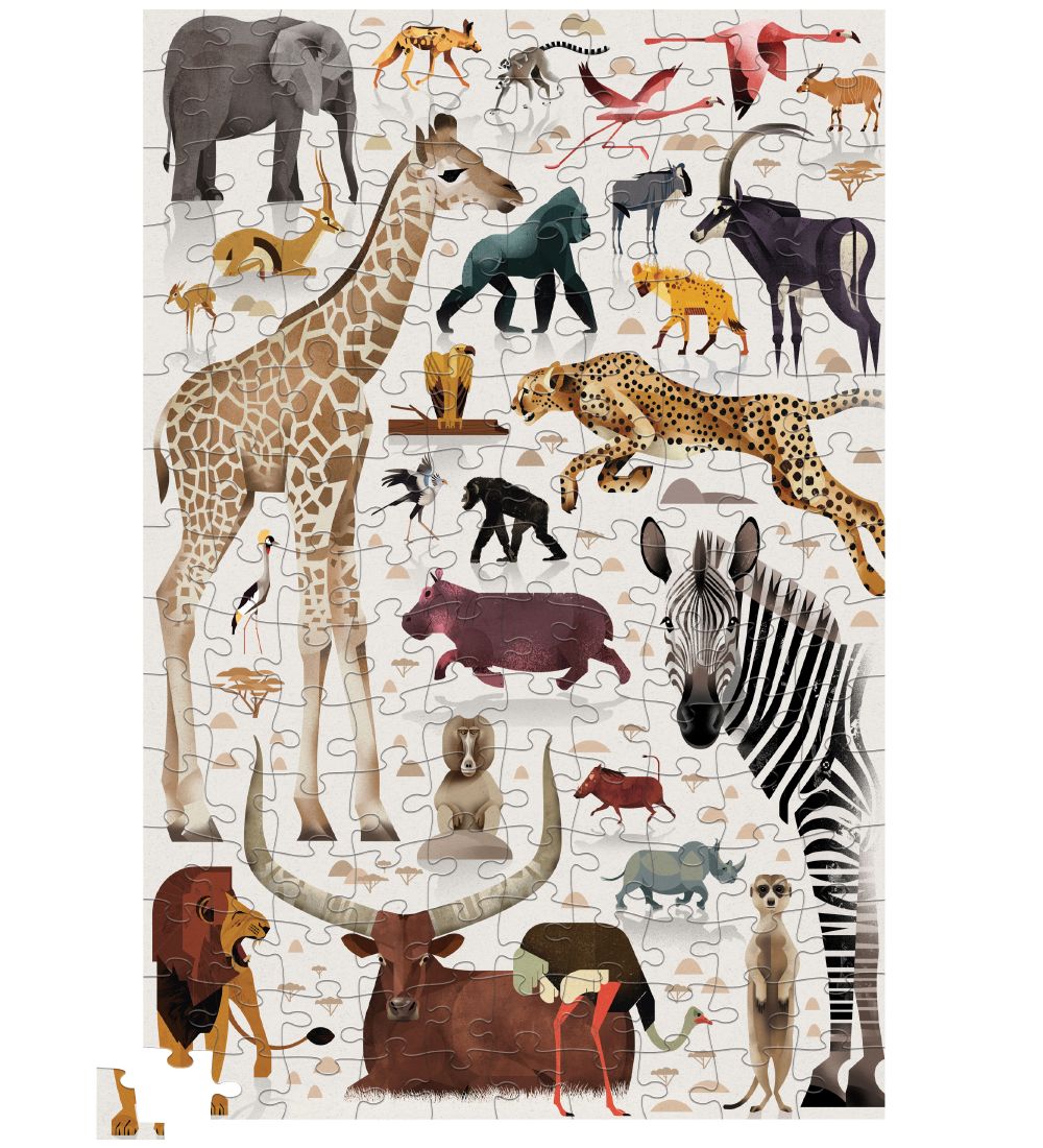 Crocodile Creek Puzzle Game - 150 Bricks - African Animals