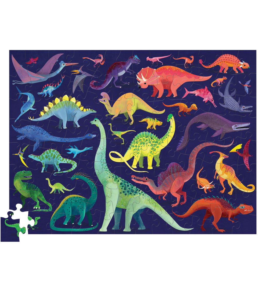 Crocodile Creek Puzzle - 100 Briques - 36 Dinosaurs