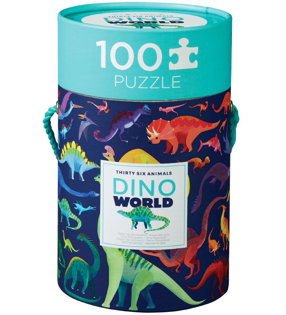 Crocodile Creek Puzzle Game - 100 Bricks - 36 Dinosaurs