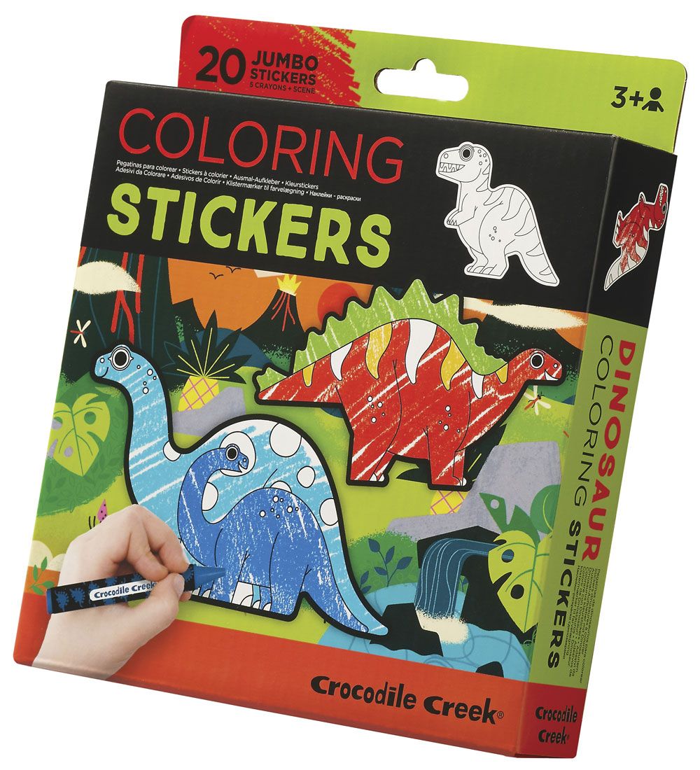 Crocodile Creek Stickers w. Colouring Pencils/Art Scene - 26 d