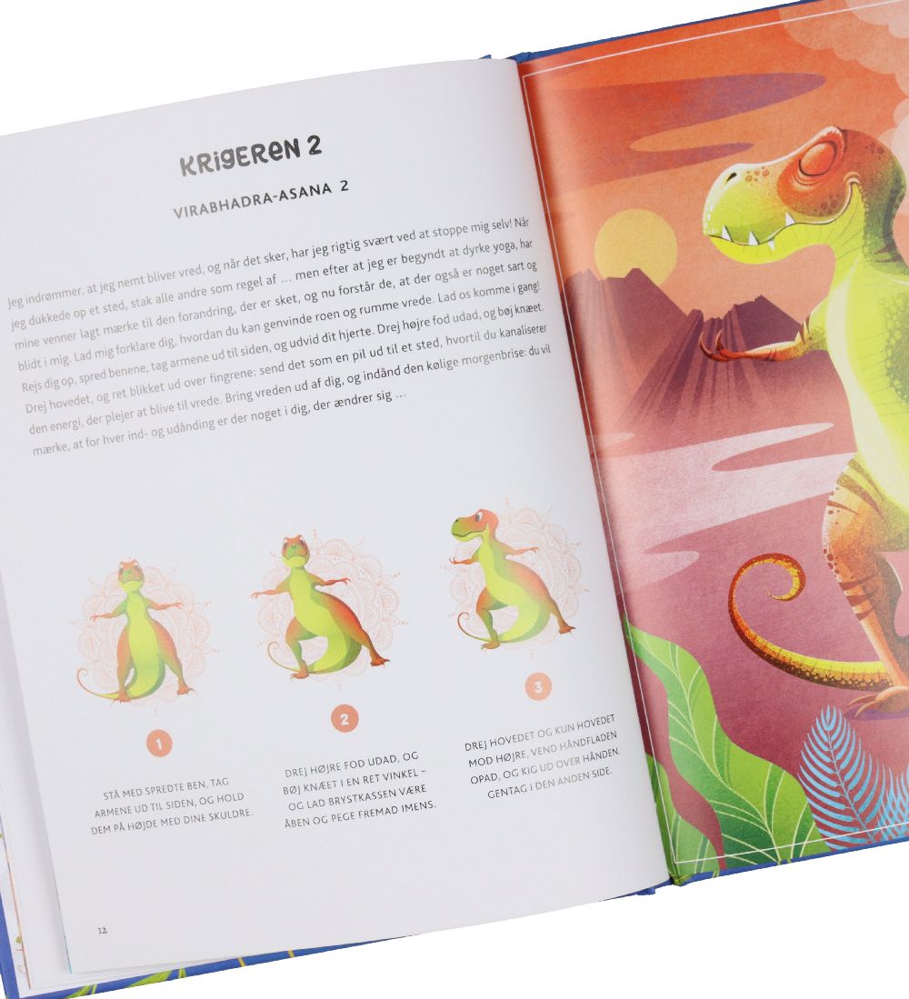 Karrusel Forlag Book - Dino Yoga - Danish