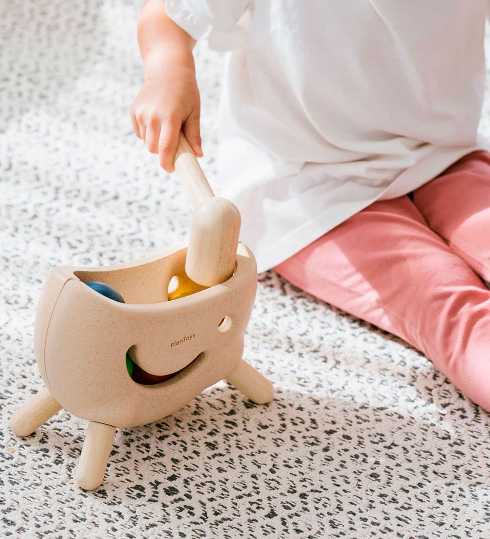 PlanToys Träleksaker - Bank - Boll- Spel - Trä