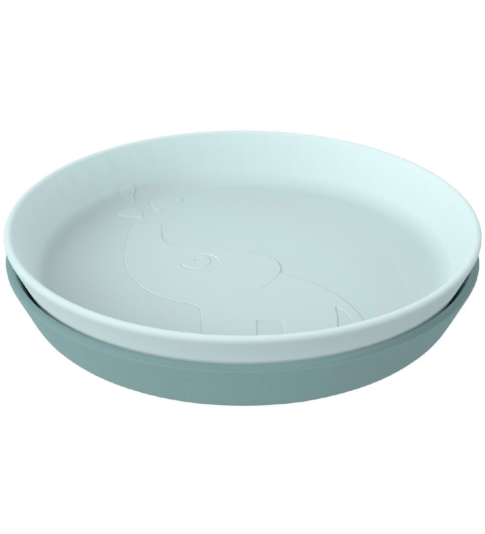 Done By Deer Plate - 2-Pack - Elphee Blue