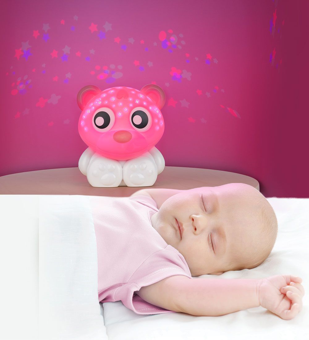 Playgro Night Lamp - Goodnight Bear - Pink/White