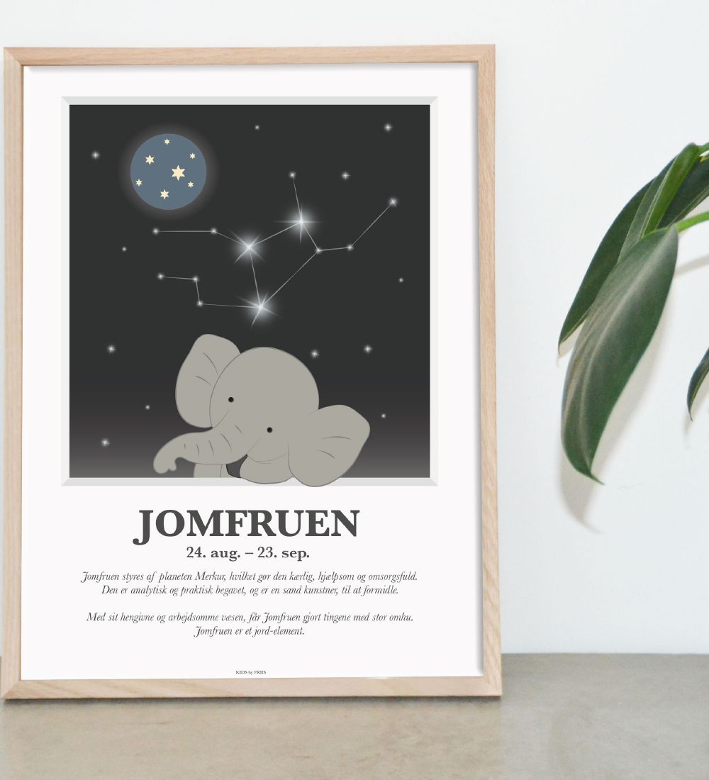 Kids by Friis Poster - Sternzeichen - Jungfrau