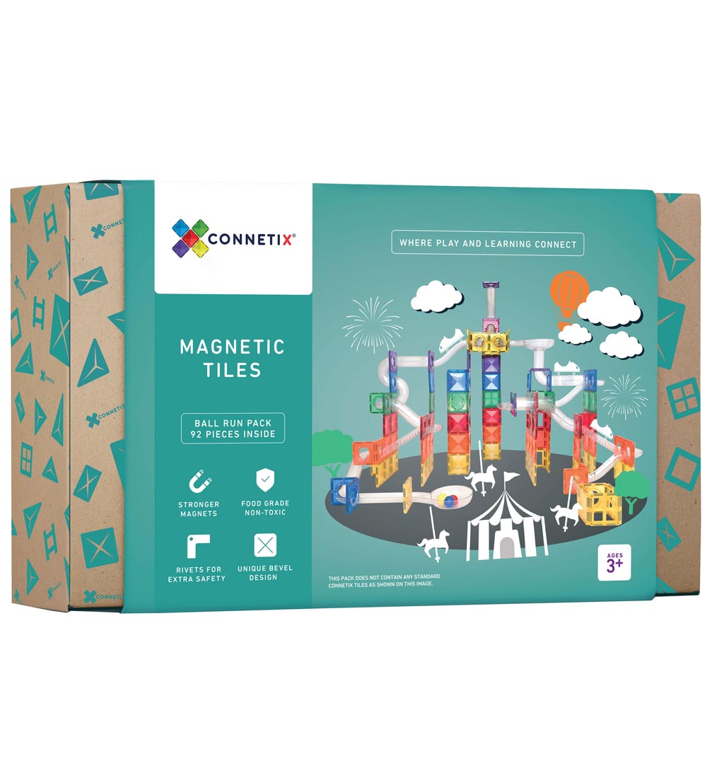 Connetix Magnet Set - 92 Parts - Ball Run
