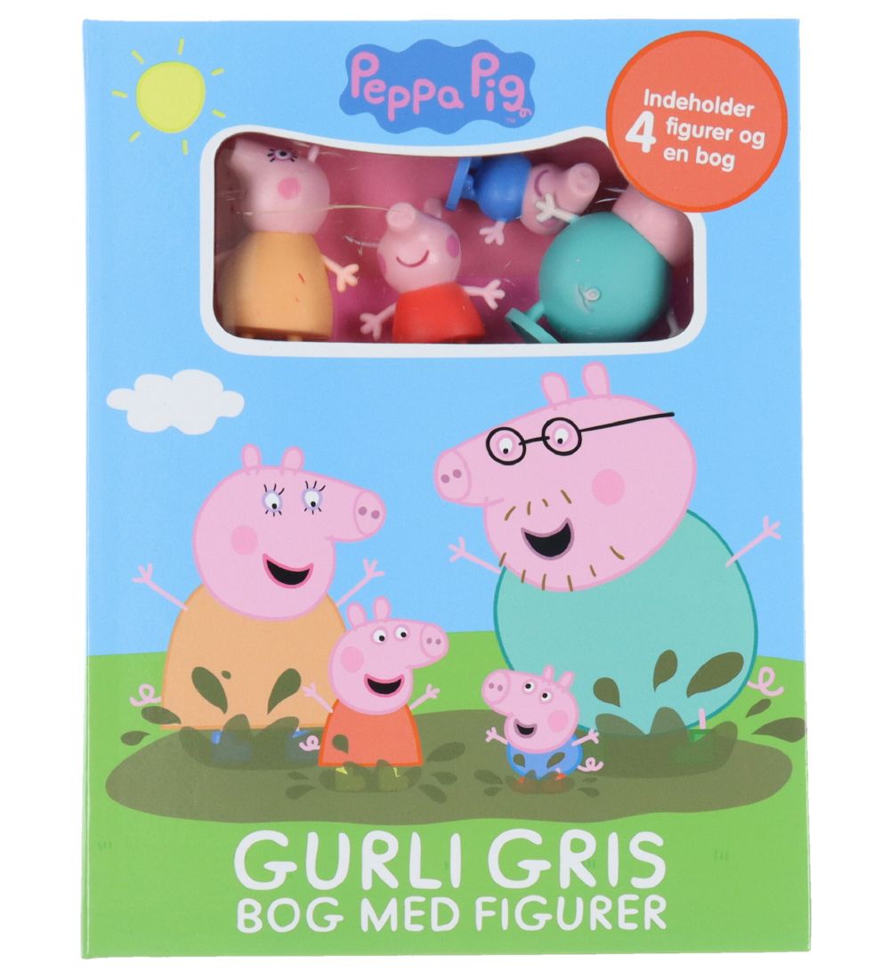 Karrusel Forlag Book - Gurli Gris bog med figurer - Danish