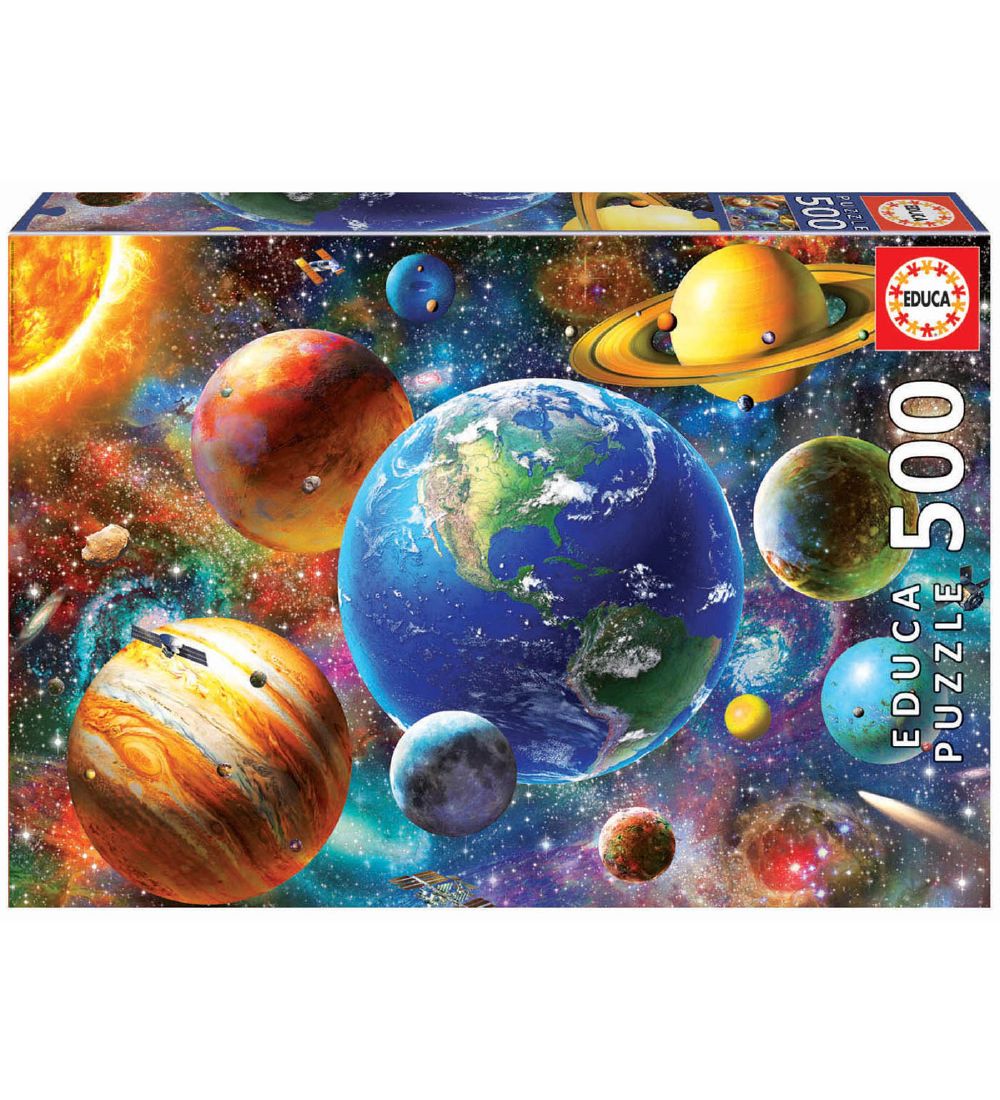 Educa Puzzle Game - 500 Bricks - Solar system