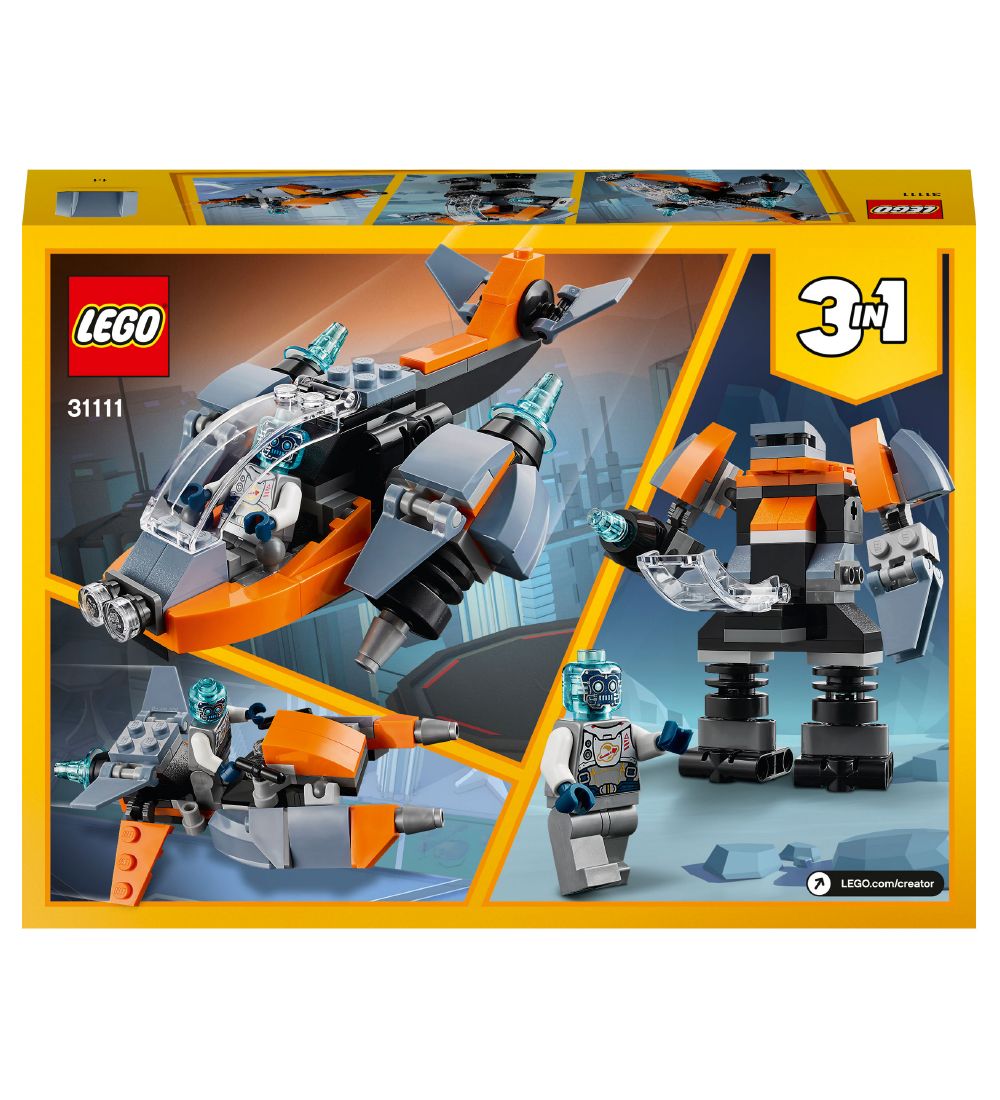 LEGO Creator - Cyberdrone 31111 - 3-in-1 - 113 Stenen