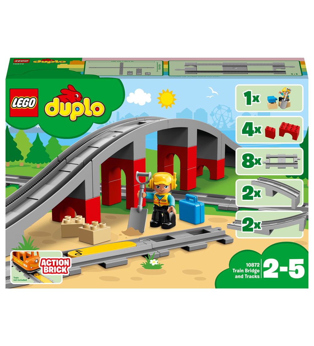 LEGO® DUPLO - Train Bridge And Tracks 10872 - 26 Parts