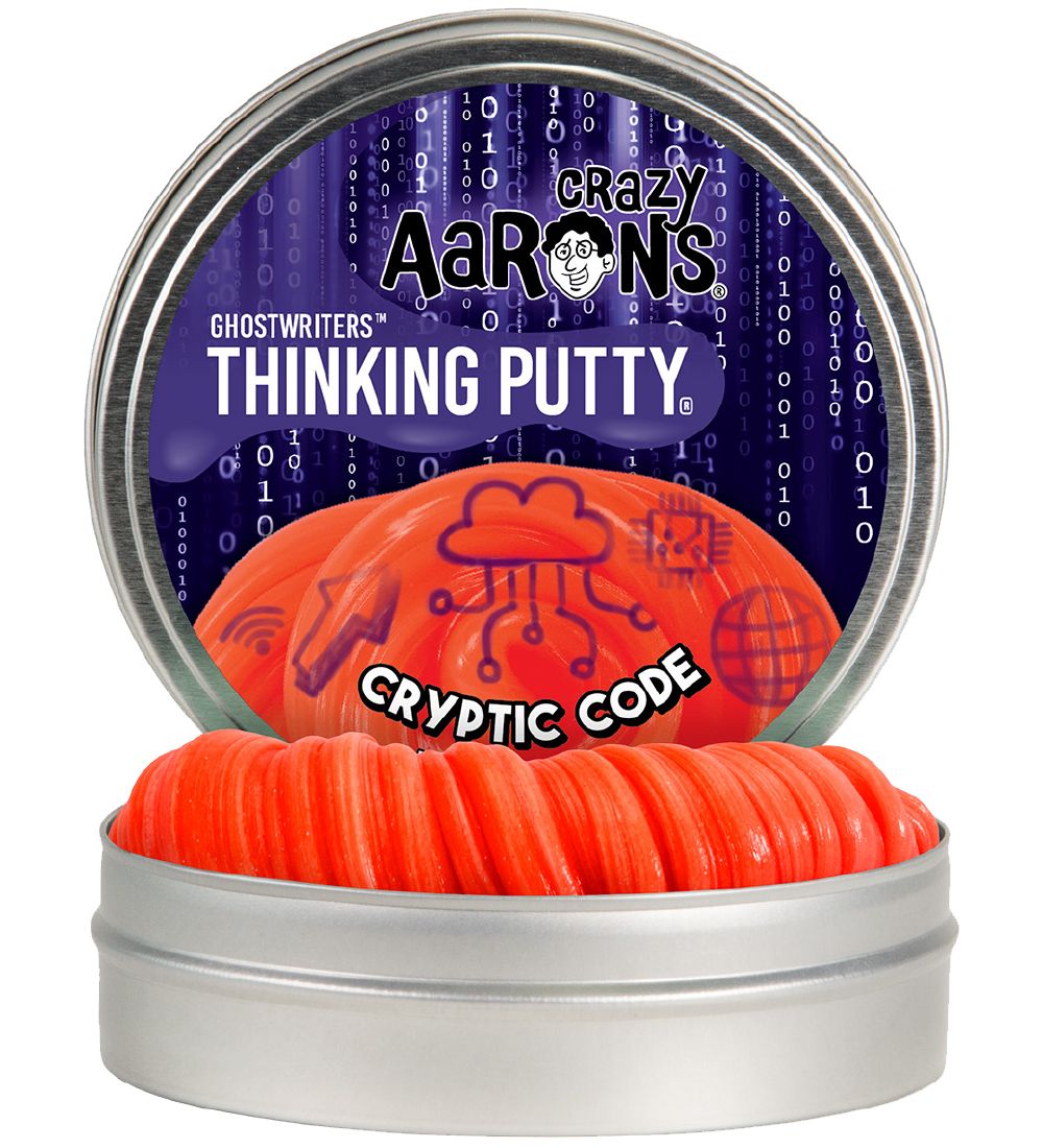 Crazy Aarons Putty Slime - C 10 cm - Ghost Writer - Cryptic Code