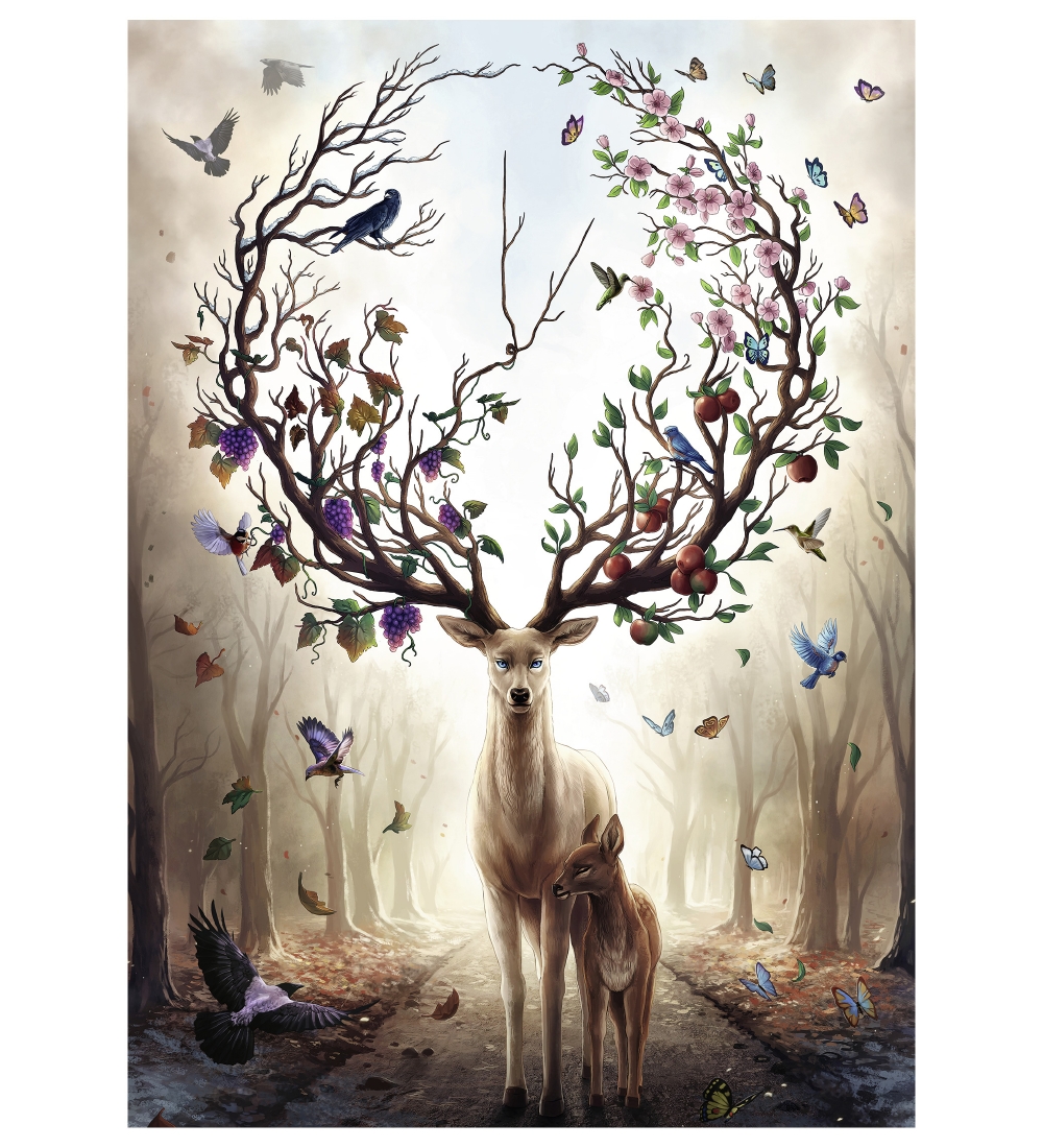 Ravensburger Puzzle - 1000 Pieces - Fantasy Deer