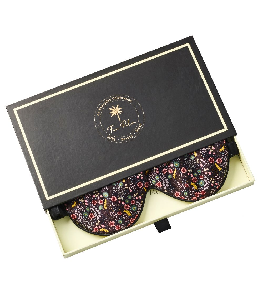 Fan Palm Sleeping Mask - Silk - Moon Flower