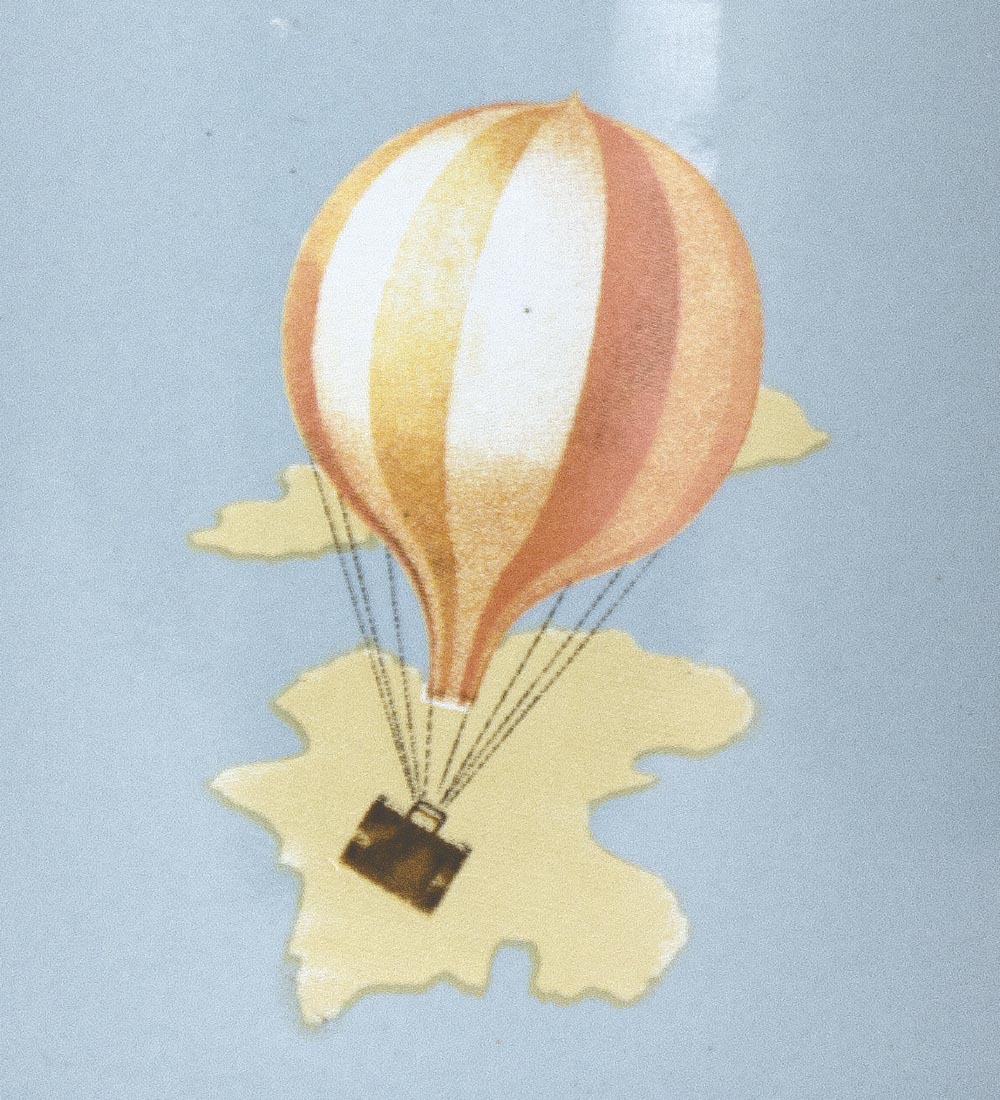 H.C. Andersen Mug - Hot Air Balloon - 350 ml - To Travel Is To L
