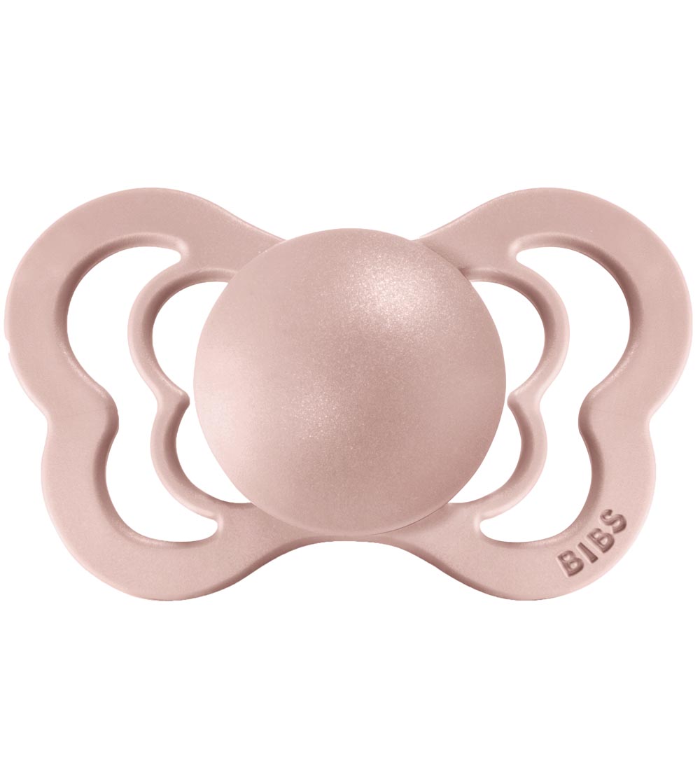 BIBS Couture Pacifiers - Size 1 - 2-Pack - Anatomical - Ivory/Bl