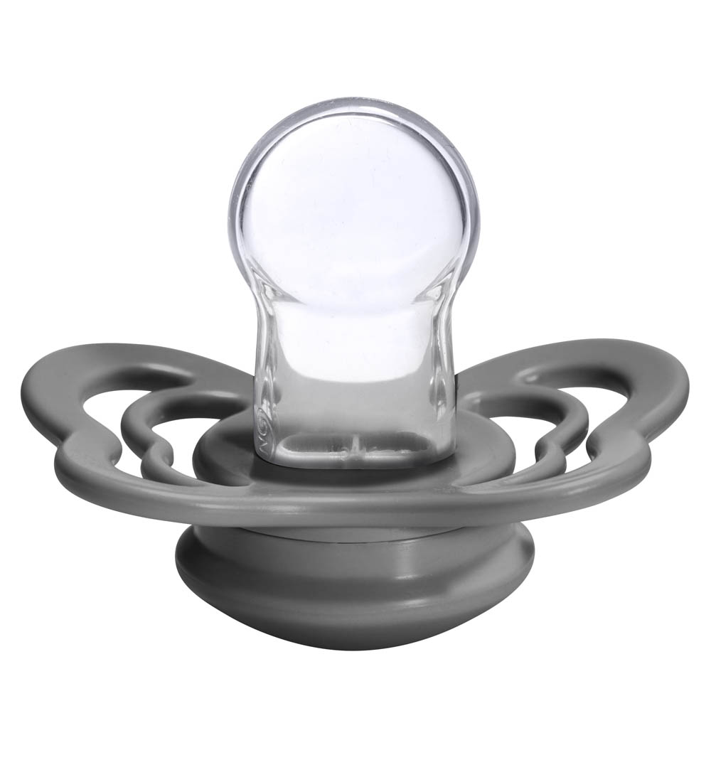 BIBS Couture Pacifiers - Size 2 - 2-Pack - Anatomic - Iron/Baby
