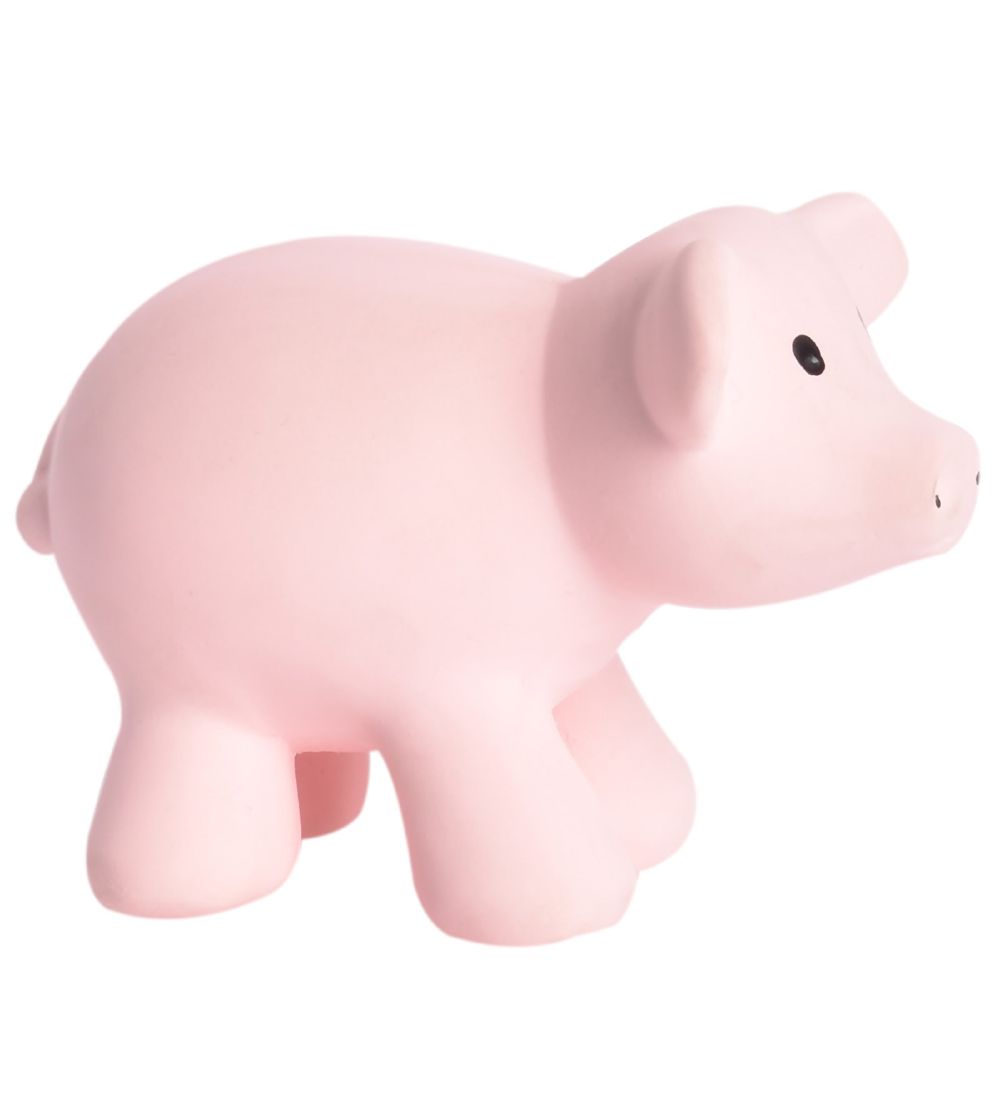 Mordeur de Bébé Tikiri - Caoutchouc Naturel - Cochon - Rose