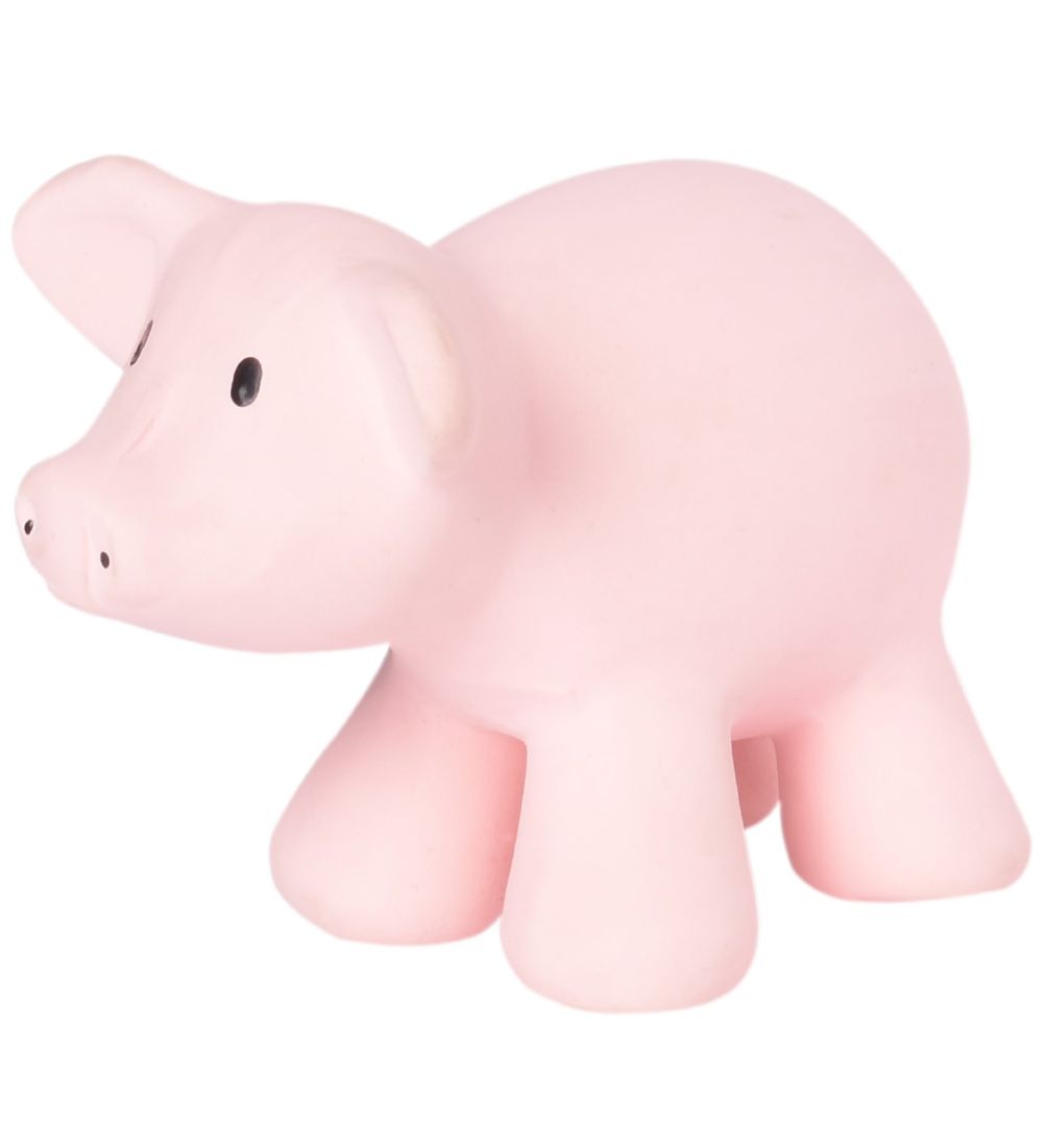 Mordeur de Bébé Tikiri - Caoutchouc Naturel - Cochon - Rose