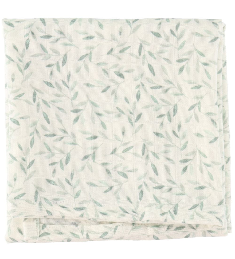 Cam Cam Muslin Cloths - 3-pack - Green Leaves/Dusty Green/Grey