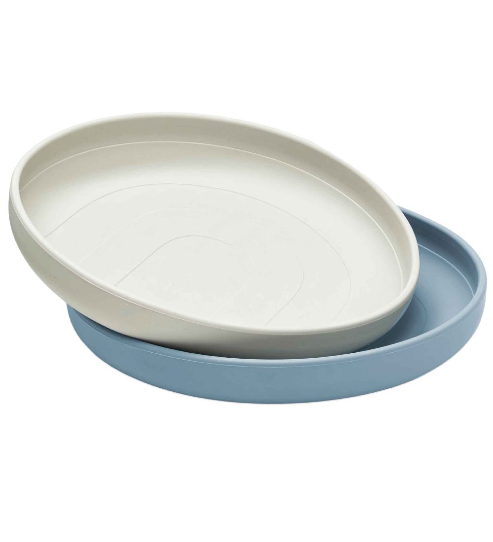 Cam Cam Tallrikar - Silikon - 2-pack - Regnbåge - Midnight Mix