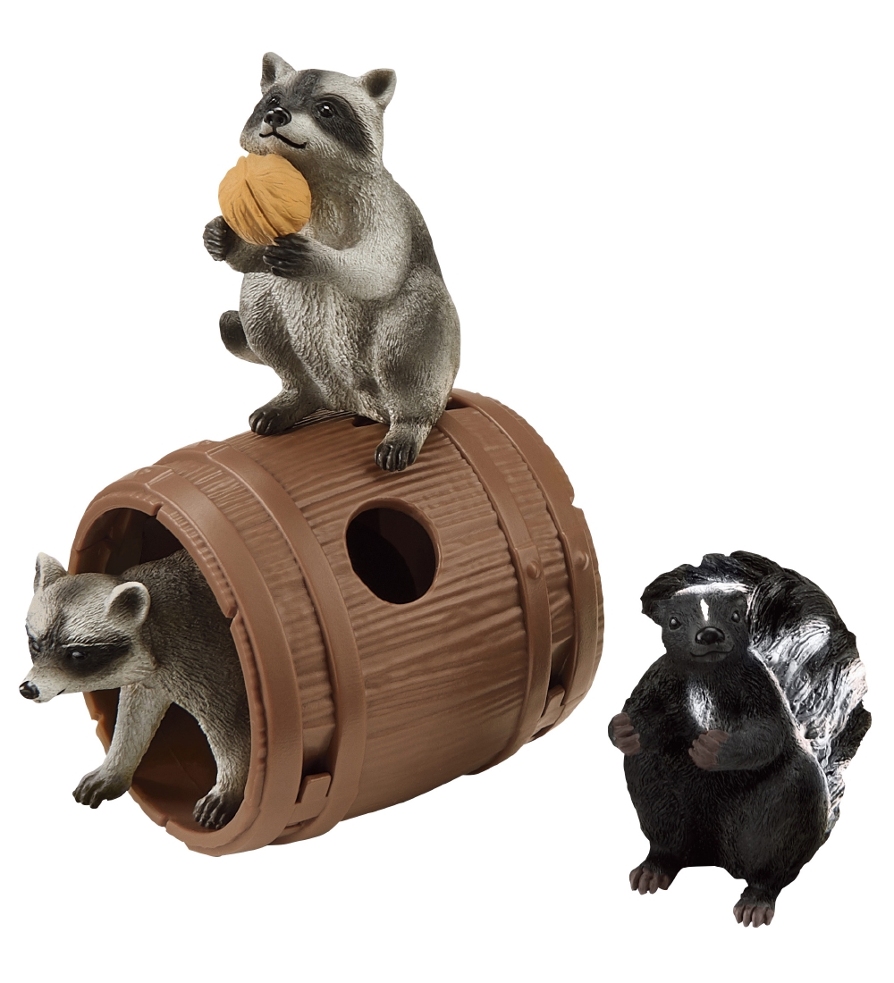 Schleich Wild Life - 17x14 cm - Fun Leg w. Raccoons 42532